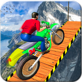 Impossible tracks bike racing 3d icon