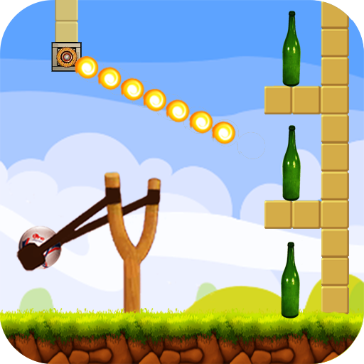 Slingshot Knock Down - [2D ball throwing game] icon