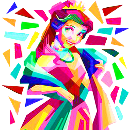 Princess Puzzle Game Poly Art icon