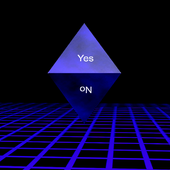 Magic 8-ball in 3D icon