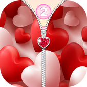 Heart Zipper Lock Screen icon