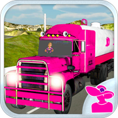Pink Lady Oil Truck Driver icon