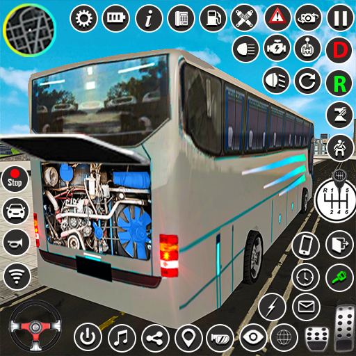 coach bus game :bus simulator icon