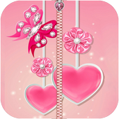 Diamond Zipper Screen Lock icon