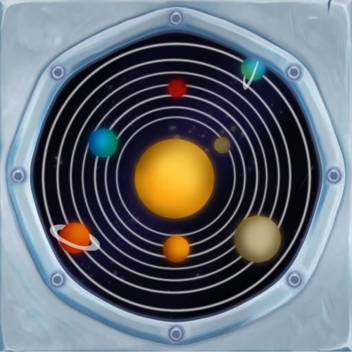 Space game for kids Planets Spacecraft for toddler icon