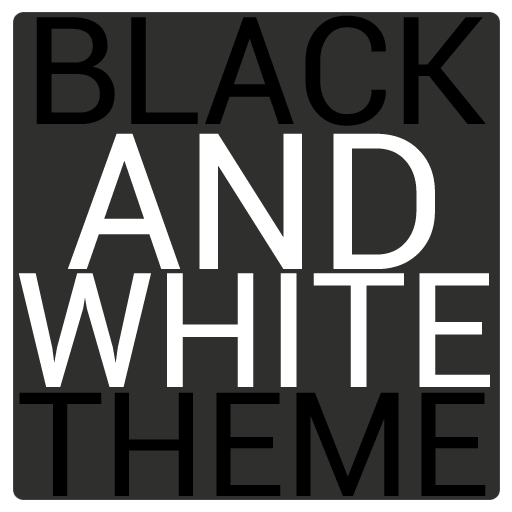 Black &amp; White Icon THEME★FREE★ icon