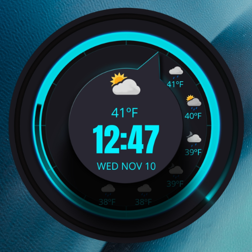Clock Widgets With Weather icon