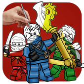 How to Draw ninja go icon