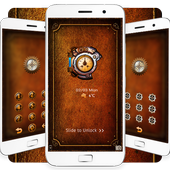Steampunk clock theme icon