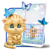 प्यारा बिल्ली थीम आइकन