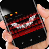 Ablaze Skull Wing Keyboard Red Fire Theme icon
