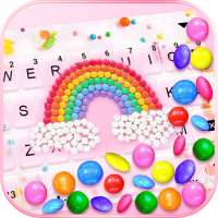 Color Candy Gravity Keyboard Background