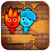 Fireboy And Blue girl : Forest Temple Maze icon
