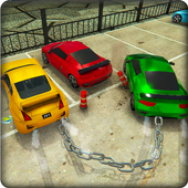 Real chained car park-multiple chain car parking🚗 icon
