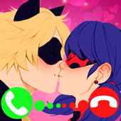 Ladybug Fake Video Chat : Noir Call icon