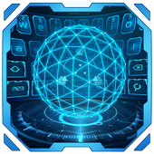 3D Next Tech Keyboard Theme иконка