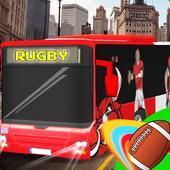 Rugby Fan Bus Driver 3D icon