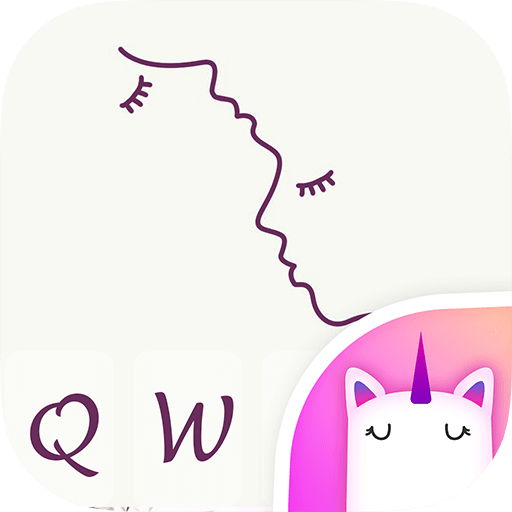 Simple Kiss Emoji Keyboard Theme icon