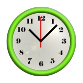 Custom Colour Clock Widget أيقونة