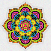 Adult Glitter Mandala Color By Number Sandbox Page icon