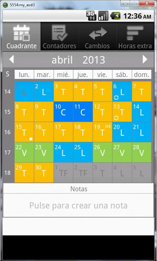CuadraTurnos Lite screenshot 2