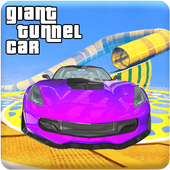 Giant Tunnel Tube GT Car Ramp Stunts Driver 2018 icon