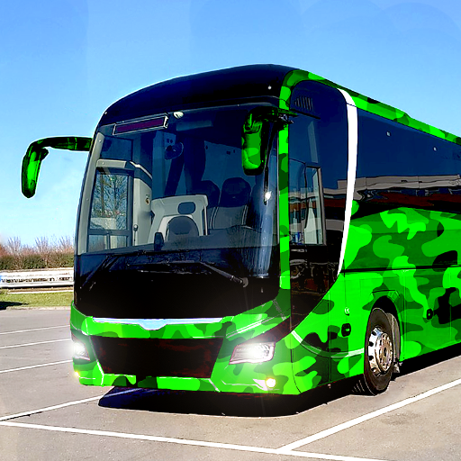 Army bus simulator 3D army bus driving games 2021 icon