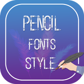 Pencil Fonts Style icon