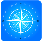 Digital compass icon