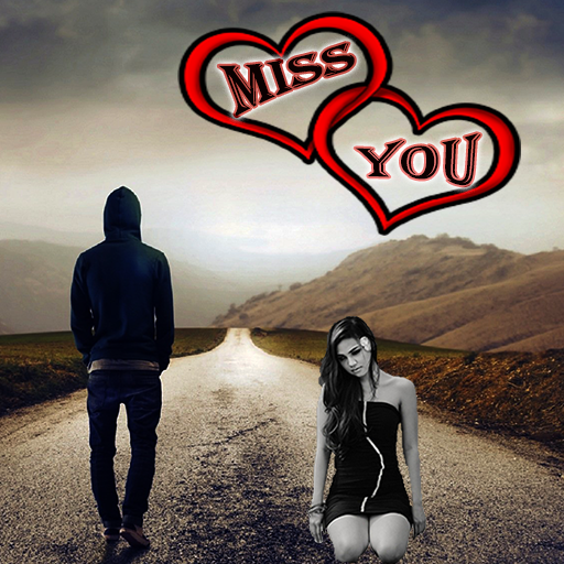 Miss You Photo Frame : Cut Paste Editor icon
