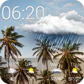 Weather Clock Forecast Widget on 9Apps