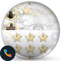 Glitter Gold Stars PhoneTheme on 9Apps