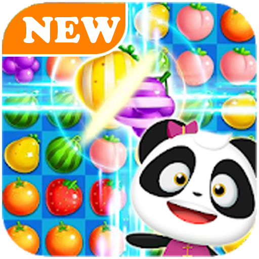 New Panda Fruit Match - Match 3 Games icon
