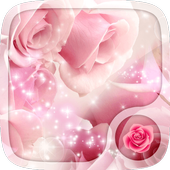 Pink Roses Live Wallpapers أيقونة