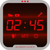 Simple Alarm Clock Xtreme Red – Alarmy icon