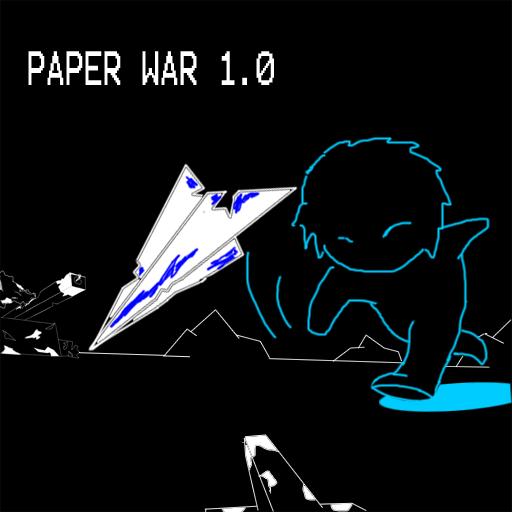 paper war the folding plane icon