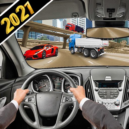 Racing Car in Heavy Traffic 3d icon