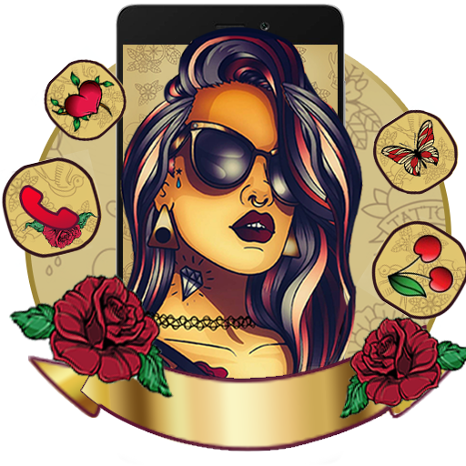 Tattoo Girl Art Themes HD Wallpapers 3D icons icon