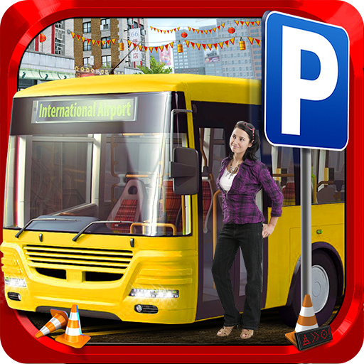 New Modern Smart Bus Parking Game أيقونة