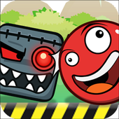 Red Hero Jungle - Bounce Ball Adventure icon