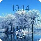 White tree-Z Lock Screen Theme