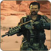 Assault Mission commando shooting icon