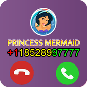 Calling Princess Mermaid - Kids Phone icon