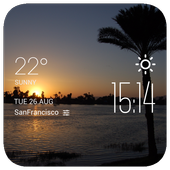 Luxor weather widget/clock icon