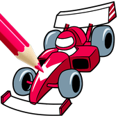 Fast Cars Coloring Book - Draw Something icon