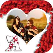 Love Heart Text  Photo Frames on 9Apps