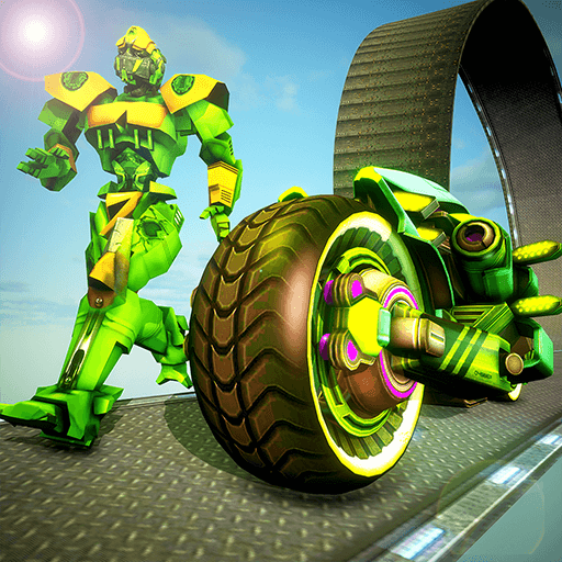 Robot Light Bike Stunts Racing - Bike Racing Games icon
