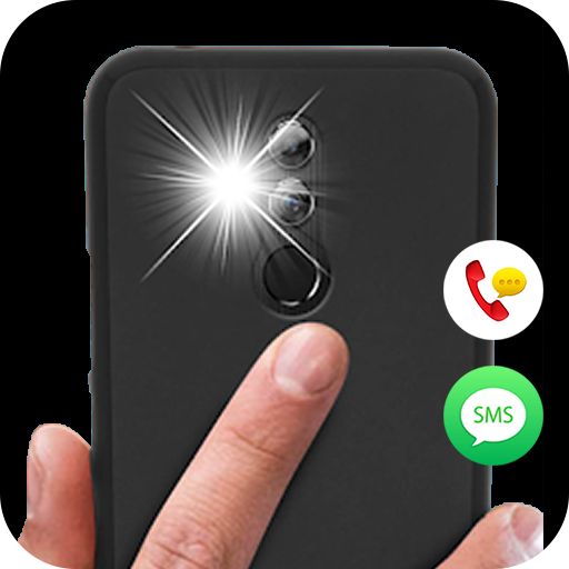 Flash Notification Alert on Call and SMS icon