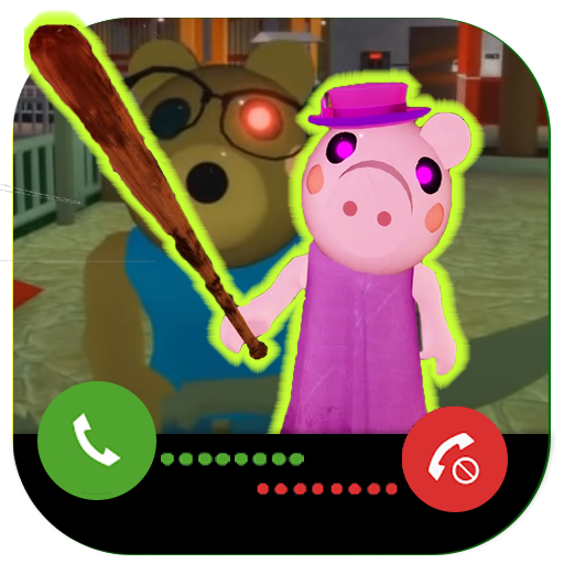 Call piggy chat: Scary Piggy Granny Fake call‏ icon