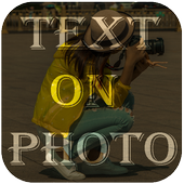 Text on Photo icon